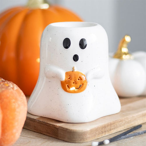 Percy the Pumpkin Ghost Wax Burner
