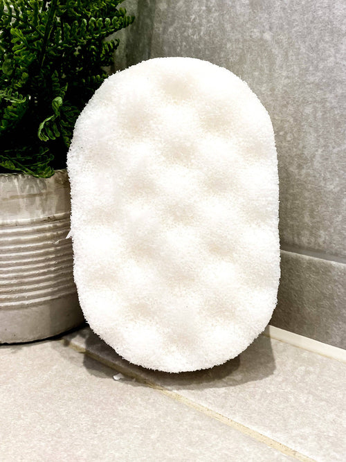 White Feather Soap Sponge - Ella and I