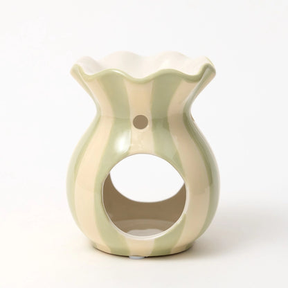 Green Striped Ripple Burner - Ella and I