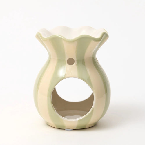 Green Striped Ripple Burner - Ella and I