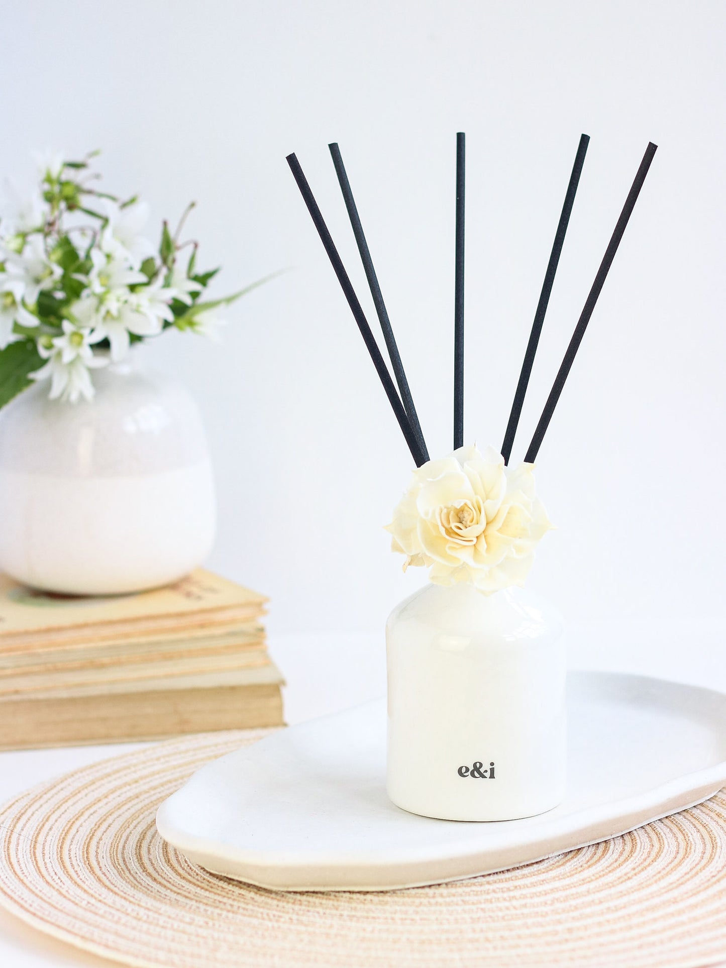Rock Salt & Driftwood Flower Diffuser - Ella and I