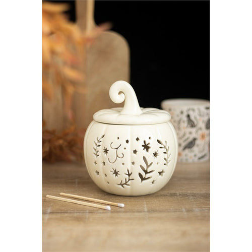Cream Folk Pumpkin Wax Burner