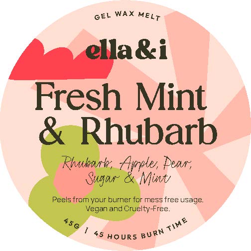 Fresh Mint & Rhubarb Gel Melt