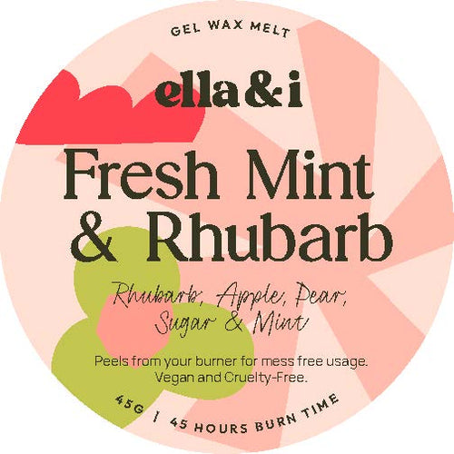 Fresh Mint & Rhubarb Gel Melt