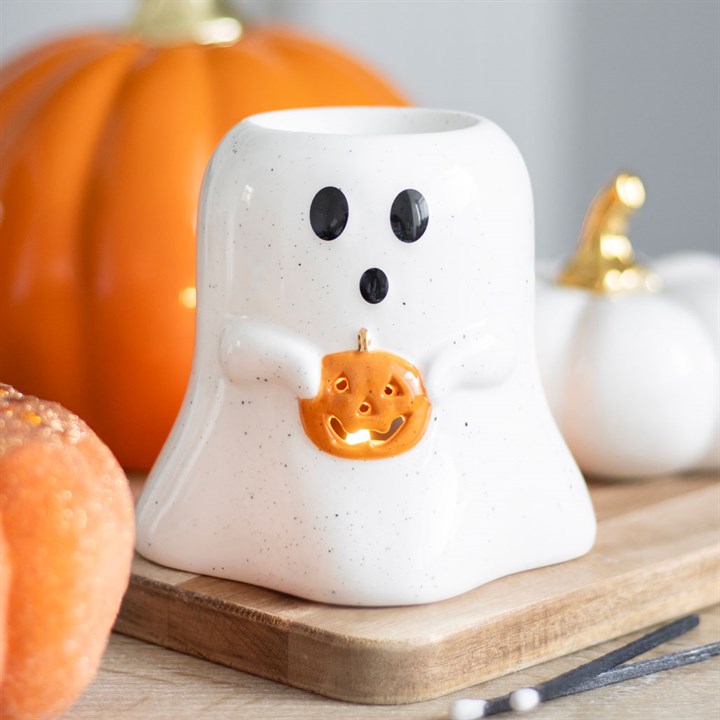 Percy the Pumpkin Ghost Wax Burner